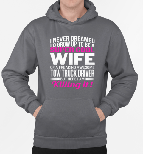 Super Cool Wife Of A Freaking Awesome T-Shirt Unisex Hoodie