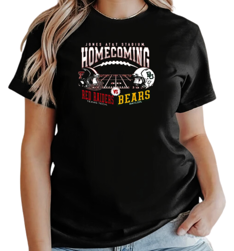 Texas Tech Red Raiders Vs Baylor Bears Helmet Jones AT T-Shirt Classic Women's T-shirt