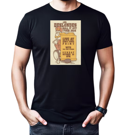 The Deslondes Sam's Town Point Austin TX Oct 20 2024 Tour T-Shirt