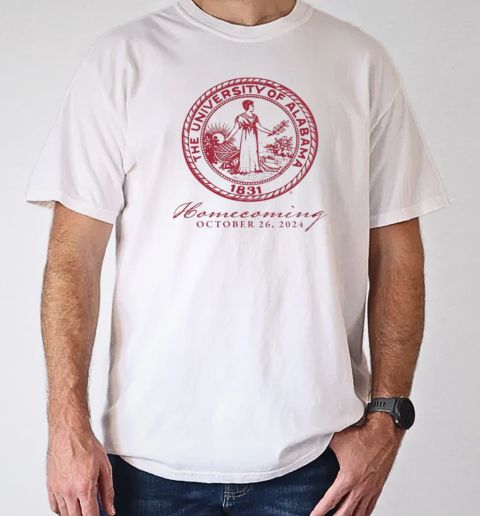 The University Of Alabama Homecoming October 26 2024 T-Shirt