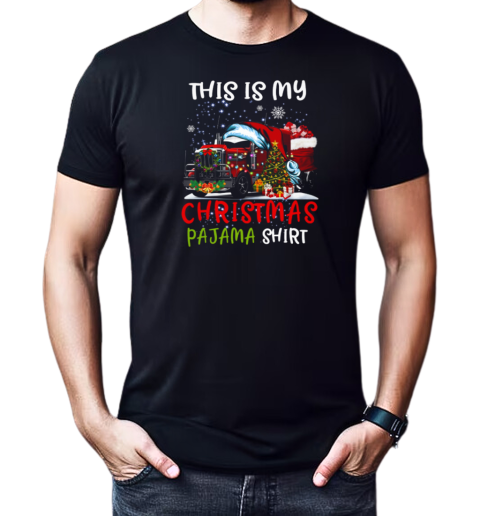 This Is My Christmas Pajama Trucker T-Shirt