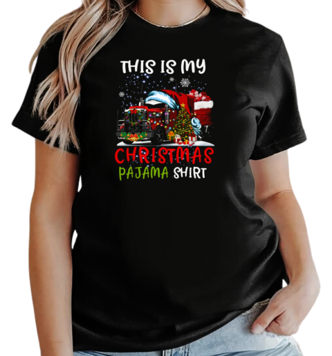 This Is My Christmas Pajama Trucker T-Shirt Classic Women's T-shirt