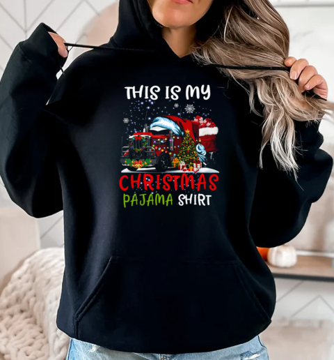 This Is My Christmas Pajama Trucker T-Shirt Unisex Hoodie