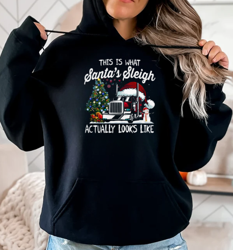 This Is That my Santa's Sleigh Actually Looks Like Trucker T-Shirt Unisex Hoodie