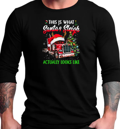 This Is What Santa's Sleigh Actually Looks T-Shirt Long Sleeved T-shirt 