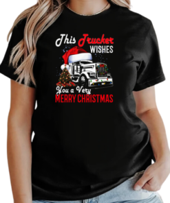 This Trucker Wishes You A Very Merry Christmas T-Shirt Classic Women's T-shirt