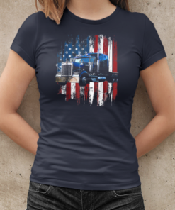 Truck Flag USA Trucker T-Shirt Classic Women's T-shirt