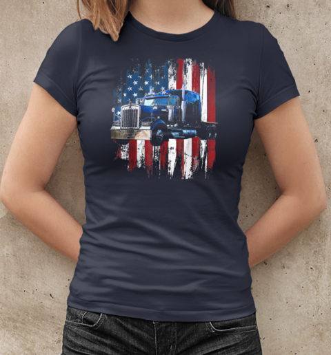 Truck Flag USA Trucker T-Shirt Classic Women's T-shirt