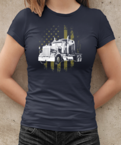 Truck USA Flag T-Shirt Classic Women's T-shirt