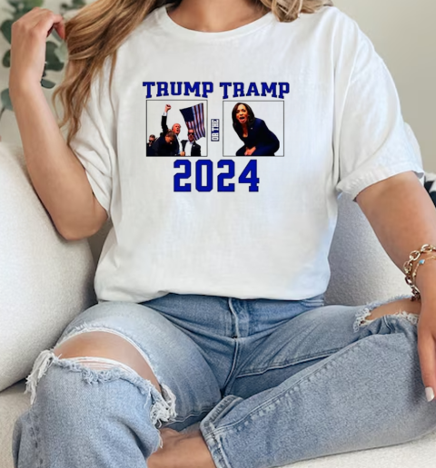 Trump or the Tramp 2024 vote for Trump Trump Vance 2024 America T-Shirt Classic Women's T-shirt