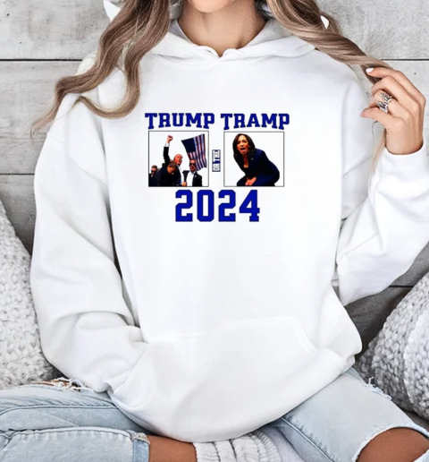 Trump or the Tramp 2024 vote for Trump Trump Vance 2024 America T-Shirt Unisex Hoodie