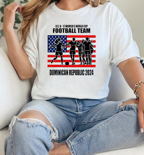 U.S. U – 17 Women's World Cup Football Team USA Flag T-Shirt Classic Women's T-shirt