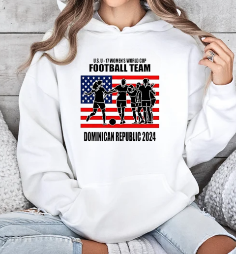 U.S. U – 17 Women's World Cup Football Team USA Flag T-Shirt Unisex Hoodie