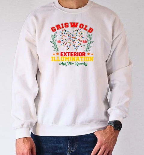 Vintage Christmas Coquette Griswold Exterior Illumination Logo T-Shirt Unisex Sweatshirt