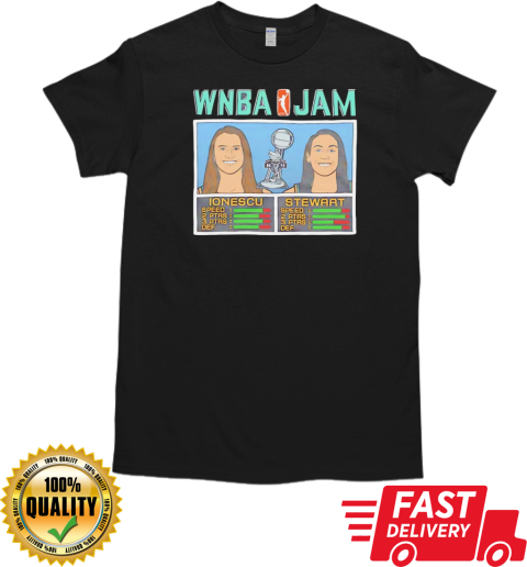 WNBA Jam Liberty 2024 Champs Ionescu and Stewart T-Shirt