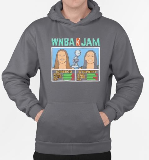 WNBA Jam Liberty 2024 Champs Ionescu and Stewart T-Shirt Unisex Hoodie