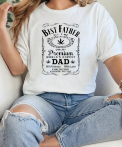 Weed best father all time world's dopest dad T-Shirt Classic Women's T-shirt